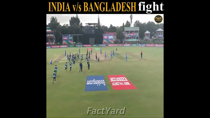 ICC U19 WC Final Ind vs Ban Fight | Cricket Fight |Ind vs Ban Fight in icc uc19 | FactYard | #Shorts