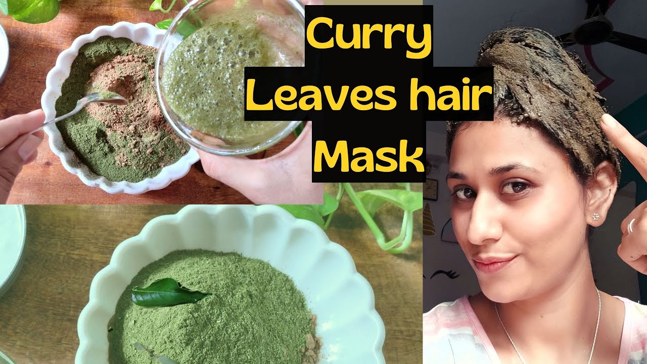 DIY curry leaves hair mask for all hair problems#shorts #hairpack - YouTube