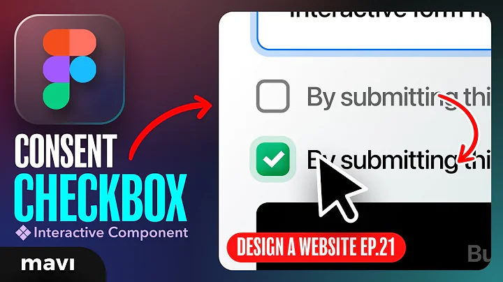 WEB DESIGN IN FIGMA ep.21: Consent CHECKBOX – Free UX / UI Course