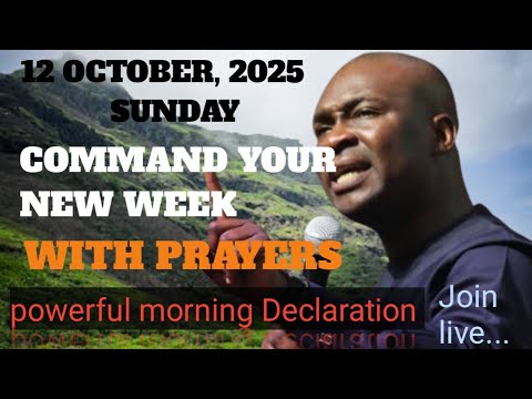 12 OCTOBER SUNDAY MORNING COMMAND YOUR DAY APOSTLEJOSHUA SELMAN Live Tv 