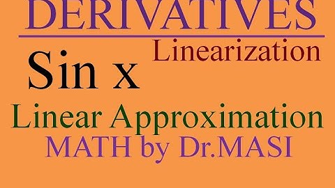 linearizing sine functions, How to Linearize Sine Function