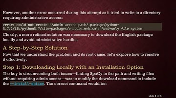 Resolving No module named spacy Error During Local Installation of SpaCy
