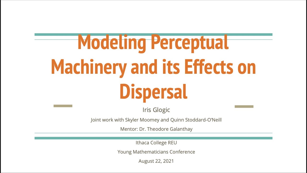 Young Mathematicians Conference 2021 - Modeling Perceptual Machinery ...