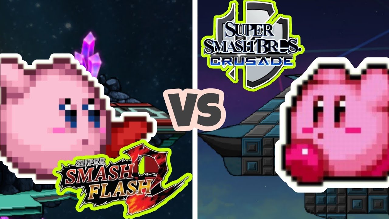 Moveset-Comparasion- Kirby- (SSF2 vs SSBC)