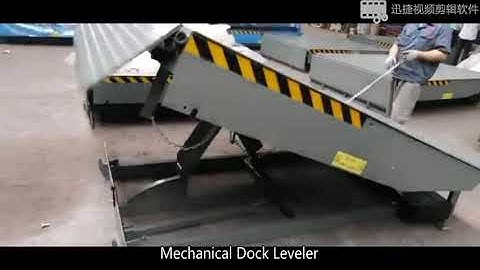 factory warehouse container truck forklift mechanical manual dock leveler  loading/unload dock ramp