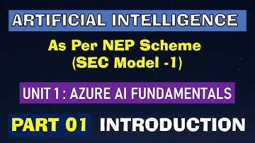 Introduction to Microsoft Azure | Part 1 | Artificial Intelligence | SEC Model 1 | B.Com NEP Scheme