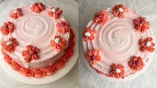 Easy cake decoration #cake #chocolate #cake_design
