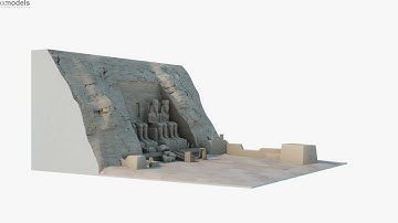 Abu Simbel 3D model by 3DModels.org