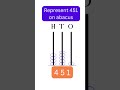 Represent numbers on Abacus (3 digit numbers) Example 35