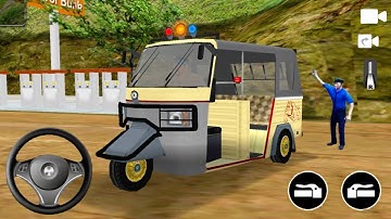 Offroad Tuk Tuk Auto Rickshaw Driving Simulator - Realistic Transporter Game - Android Gameplay