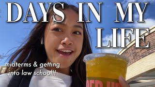 college days in my life vlog at UNR | midterms, group projects, & getting in to law school!