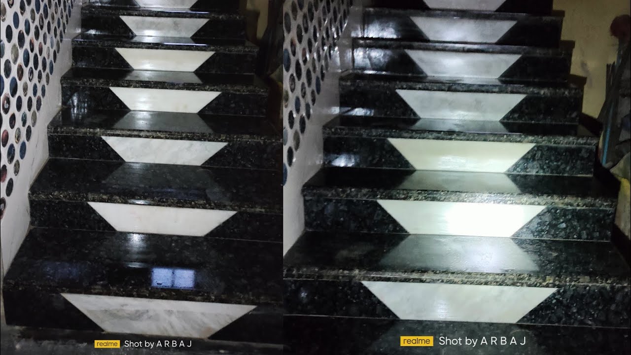 New Granite Stairs Riser Design || How To Fitting Designing Stairs And ...