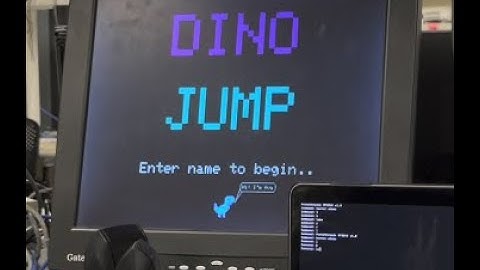 Dino Jump video game implemented on RP2040