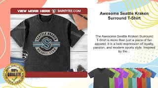 Awesome Seattle Kraken Surround T-Shirt