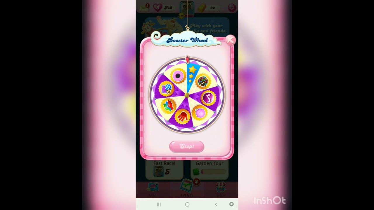 Aim to Stop on the Stars on the Candy Crush Booster Wheel YouTube
