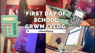 FIRST DAY OF SCHOOL GRWM/MINI VLOG !!!!!! (Forgot to take pics :(