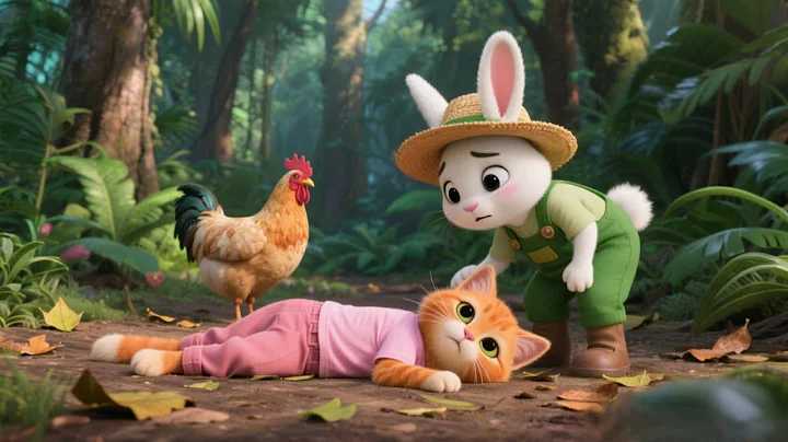 Watch the video about Rabbit Rescues Injured Kitten ❤️🐰🐱 Funny Cat Videos