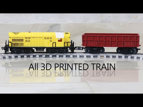 Full 3D Printed Train Setup (WDM2 Engine plus Tracks plus Wagon) plus Satisfied