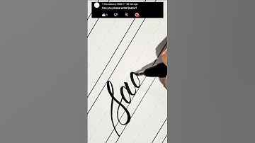 Say my name -- Saanvi!  Beautiful Cursive Writing #calligraphy #easy #how #lettering #erincondren