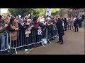 Prince Harry and Meghan Markle meet fans in Cardiff