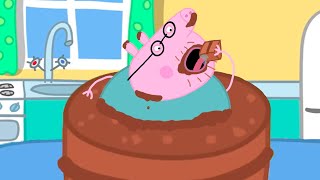 DADDY PIG LOVES CHOCOLATE CAKE TOO MUCH
