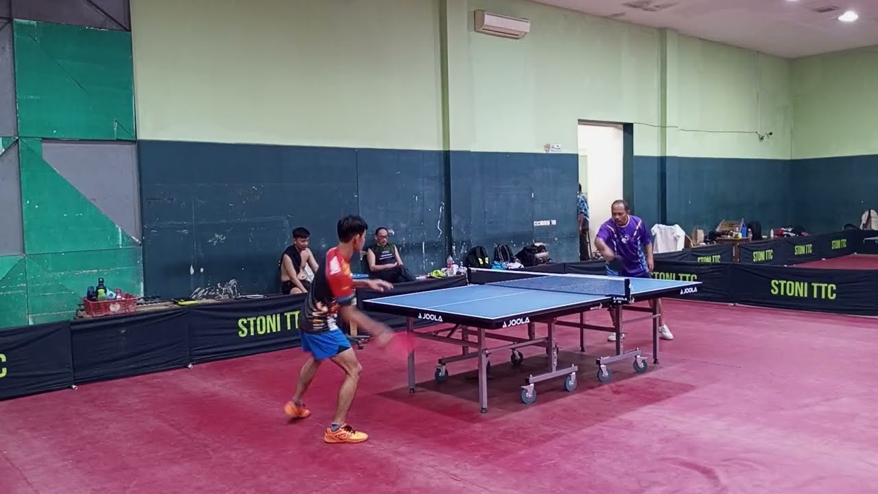 Long pimple player nicknamed gorillaz VERSUS Bro Shunil Junior ping pong athletes STONI TTC