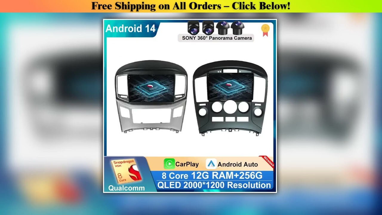 Android 15 For Hyundai H1 Grand Starex i8000 TQ 2007-2015 5G Car Radio CarPlay Multimedia Player