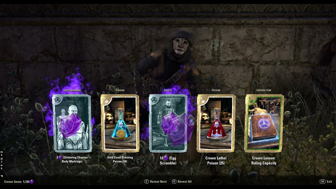 ESO - opening Gloomspore Crates - rolled a Fungiflare Wolf! - Elder Scrolls Online