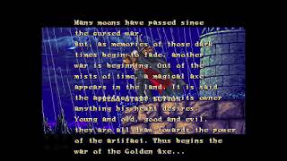 Golden axe the dual intro | Sega Saturn | Sega