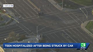Major Stockton roadway reopens after teenager hit by vehicle