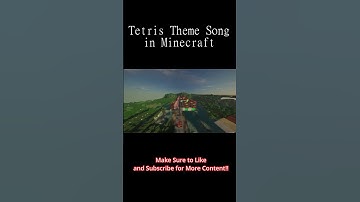 Tetris Theme Song in Minecraft!! #shorts #minecraft #shaders #tetris #tetristheme #minecraftshorts