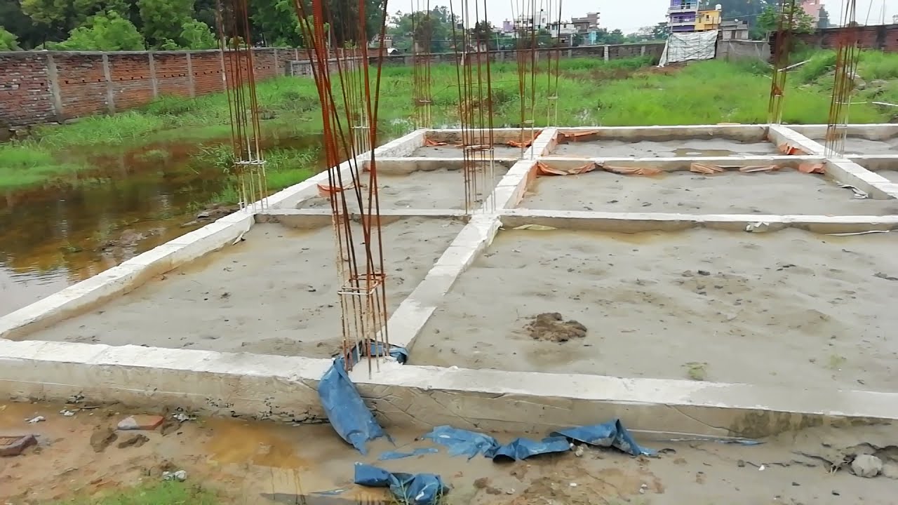 40x40 House Plan Plinth  | 1600 sq ft House Plan | Plinth Beam Reinforcement details