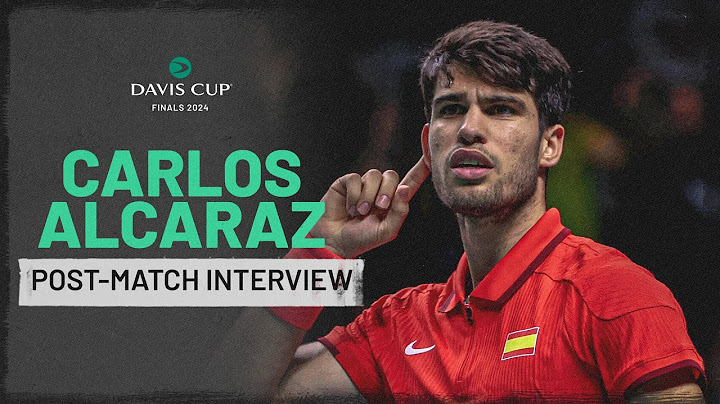 "I did it for Rafa" 🥹 Carlos Alcaraz Post-Match Interview v Griekspoor | Davis Cup Finals 2024