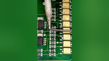 Desoldering SMD Components with Soldering Iron and Soldering Wire Lead Quickly