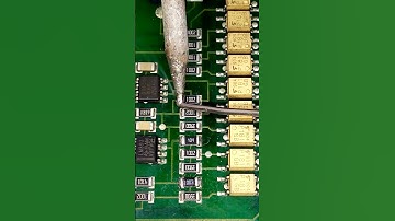 Desoldering SMD Components with Soldering Iron and Soldering Wire Lead Quickly