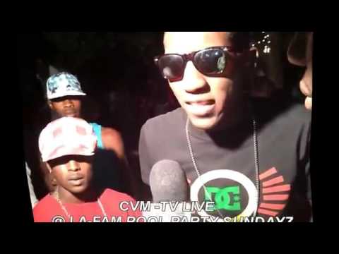 DJ RELLA @ CVM TV LIVE AT LA FAM POOL PARTY 2012