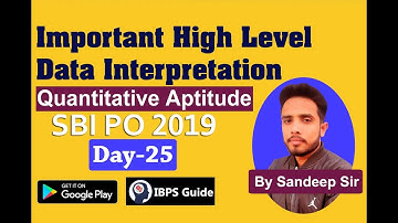 Important High Level Data Interpretation | SBI PO 2019: Quantitative Aptitude Questions | (Day-25)