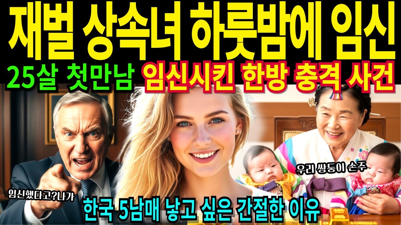 스웨덴 22살 재벌 딸 내쫓겨 한국에서 쌍둥이 임신했다 재벌 부모님 손주보고 운 이유 [해외감동사연]