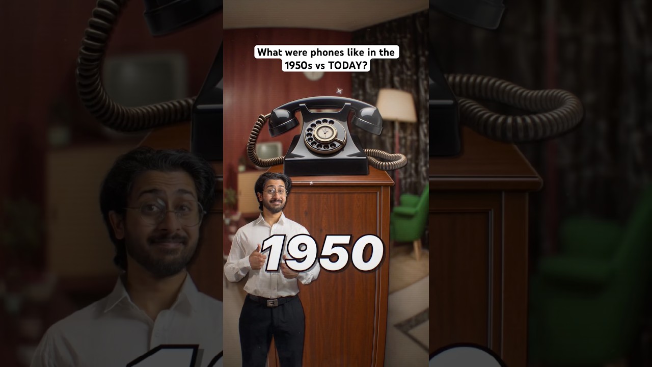 What were phones like in the 1950s vs TODAY?