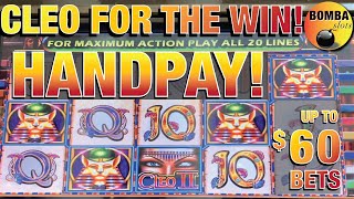 HANDPAY! Cleoptra 2,  Pharao's Fortune, (Kitten Kaboodle?) High Limit Slot Play at Wynn LV Jackpot!