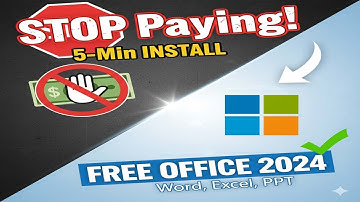 STOP Paying! How to Get Microsoft Office 2024 FREE (Word, Excel, PPT) - 5 Minute Install! (Official)