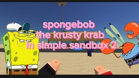 simple sandbox 2 new update 1.6.5.5 SSB2 spongebob krusty krab map in SSB2