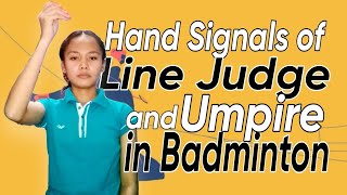 Hand Signals of Line judge and Umpire in Badminton | PED 003 screenshot 2