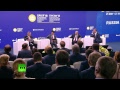 Путин и Абэ принимают участие в бизнес-диалоге Россия — Япония в рамках ПМЭФ