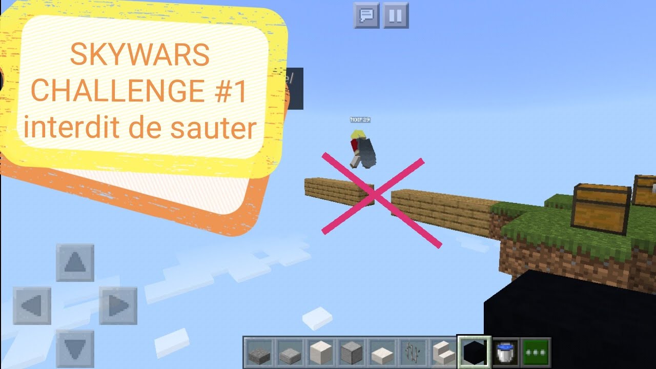SKYWARS CHALLENGE EP1! interdit de sauter ! Minecraft - YouTube