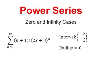 Power Series when Radius of Convergence is Zero or Infinity