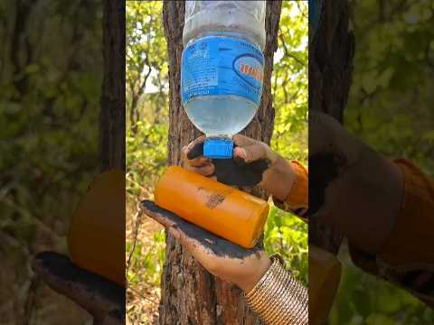 Survival Skills Mom Shows How to Make Soap and Water in forest #campping #outdoors #useful