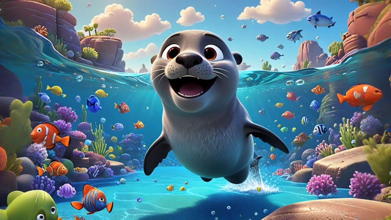 Sammy Seal Catches a Fish | Fun Ocean Adventure Song for Kids | Nursery Rhymes and Baby Songs