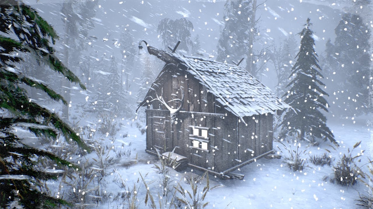 BRUTAL ARCTIC WINTER with EXTREME COLD and snow storm for sleeping ...
