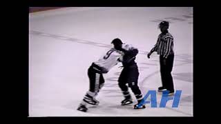 QMJHL Dec. 19, 1997 Jonathan Beaulieu,RIM v Alexandre Tremblay,SHA Rimouski Oceanic Shawinigan Catar